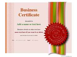 Free Business Certificate templates for easy editing