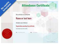 Free Attendance Certificate templates for easy editing