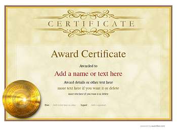 Free Award Certificate templates for easy editing