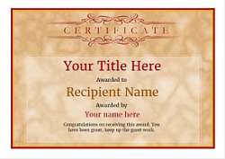 Free Blank Certificate Templates - Unlimited Use