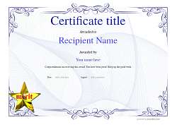 Free Certificate Templates, Easy to Edit. Great Designs