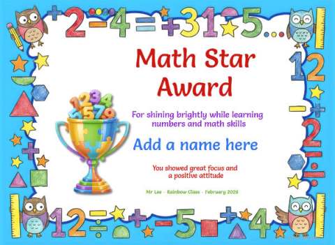 Math Certificates | Free Printable & Editable Certificate Templates